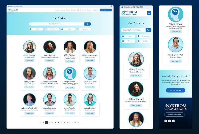 Nystrom Provider Screens