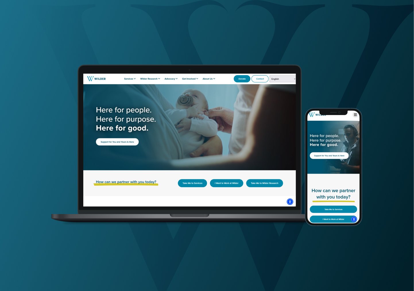 Wilder Foundation Website Mockups