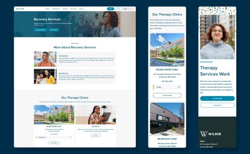 Mental health and recovery services pages